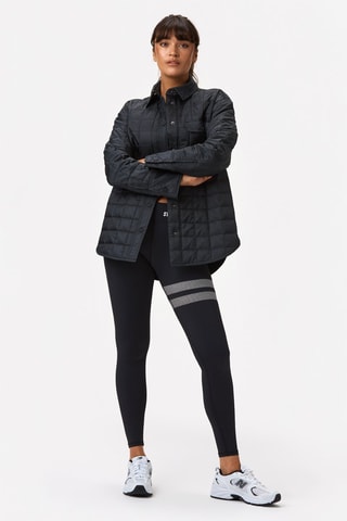 Casaco acolchoado Overshirt - Preto
