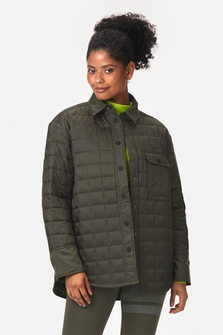 Casaco acolchoado Overshirt - Caqui