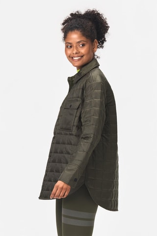 Casaco acolchoado Overshirt - Caqui
