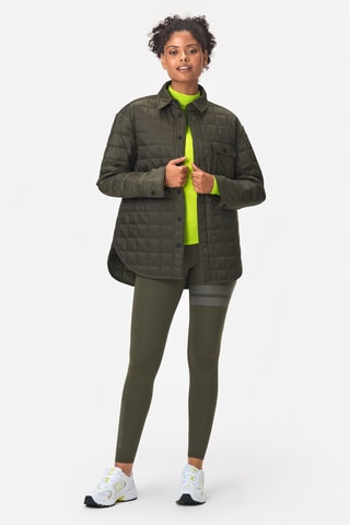 Casaco acolchoado Overshirt - Caqui