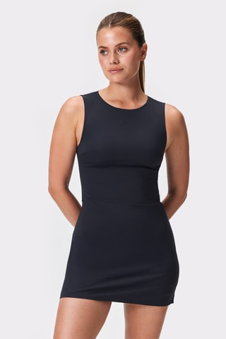 Vestido curto sem mangas - Preto