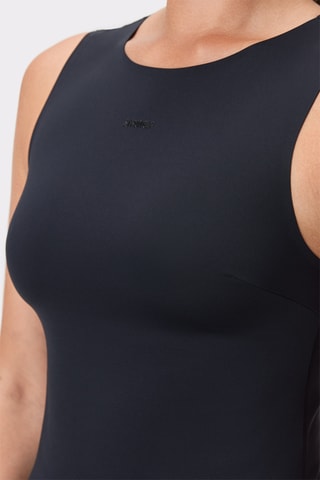 Vestido curto sem mangas - Preto