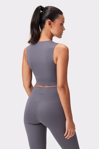 Crop top - Cinzento
