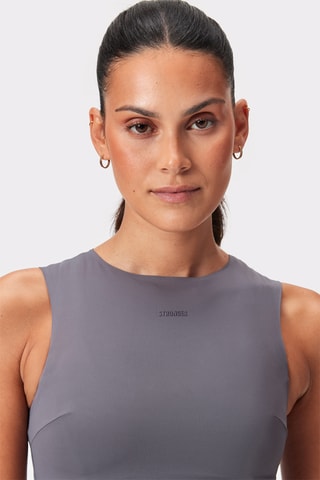 Crop top - Cinzento