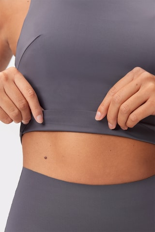 Crop top - Cinzento