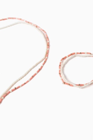 Overtrekset - Roze en wit