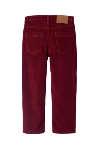 Velours Broek - Bordeauxrood