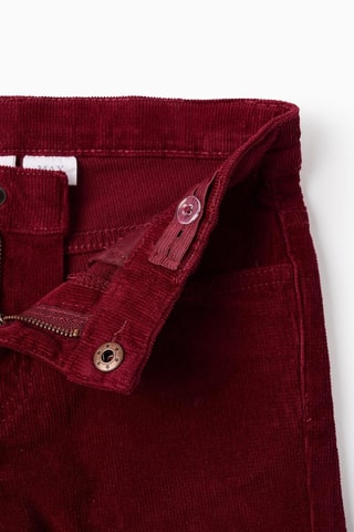 Velours Broek - Bordeauxrood