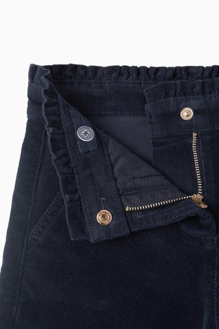 Velours Broek - Marineblauw