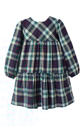 Jurk - donkerblauw en groen
