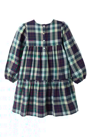Jurk - donkerblauw en groen