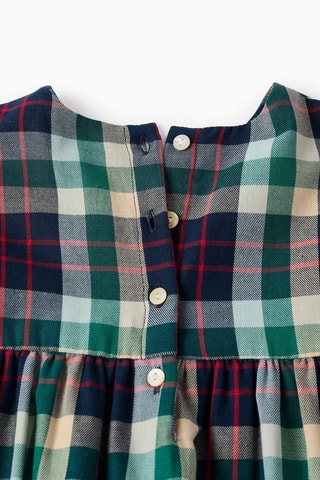 Jurk - donkerblauw en groen