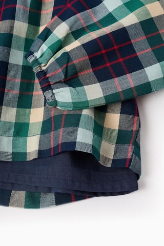 Top - donkerblauw en groen