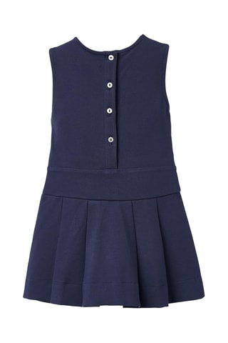 Geplooide Jurk - Donkerblauw
