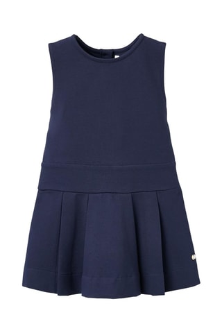 Geplooide Jurk - Donkerblauw
