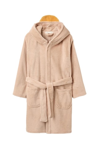Fleece Badjas - Beige