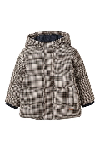Gewatteerde Jas met Capuchon - Beige