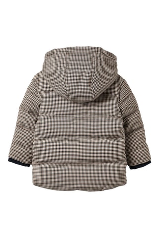 Gewatteerde Jas met Capuchon - Beige