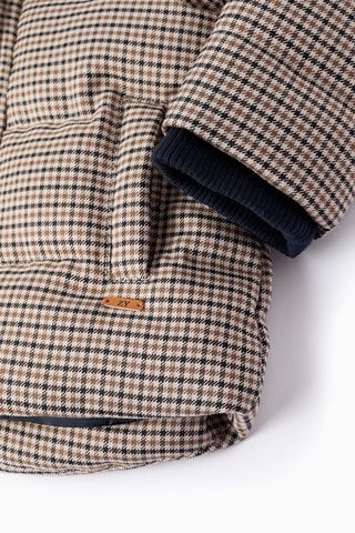 Gewatteerde Jas met Capuchon - Beige