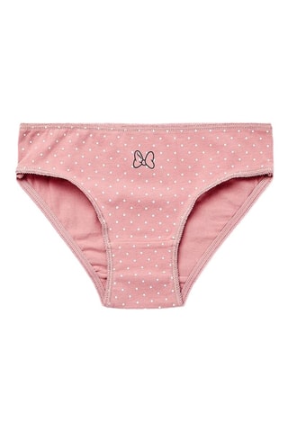 5 Onderbroeken Minnie Disney - Roze en zwart