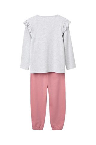 Pyjama Minnie en Katrien Disney - Gemêleerd Lichtgrijs