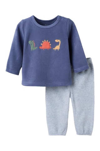 Fleece Pyjama- Donkerblauw