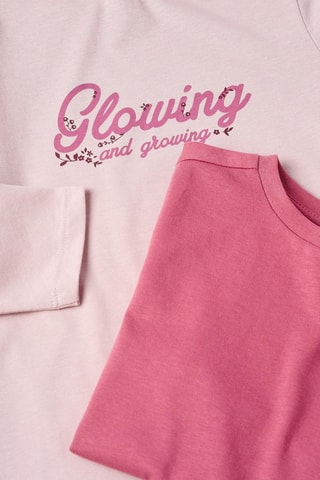 2 t-shirts - Lichtpaars 