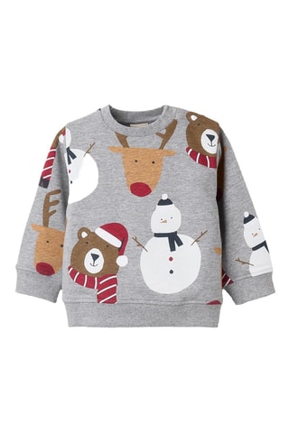 Sweater - Gemêleerd Grijs
