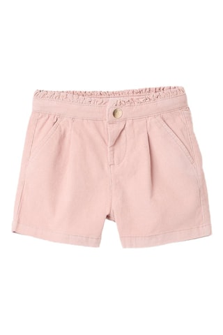 Short van velours - Poederroze