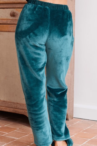 Pantalon droit en velours Avoriaz - Vert émeraude