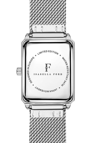 Stalen Quartz Horloge met Diamant Netty