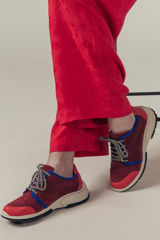 Leren Sneakers Hayatte Bordeauxrood