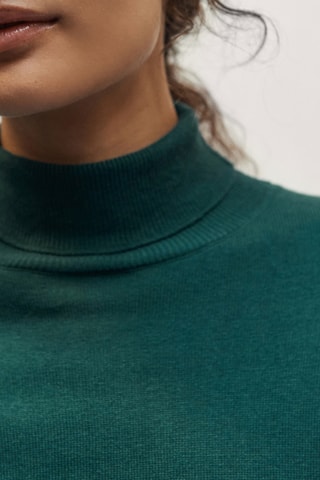 Camisola de gola alta Azul-pato
