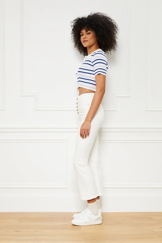 Gilet Tina - Ciel et blanc