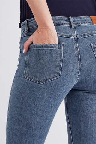 Jean 7/8 Pivoine - Bleu