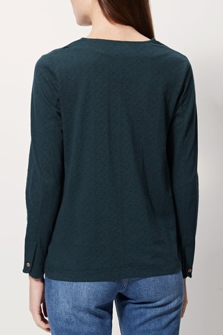 Top Aurore Pauwblauw