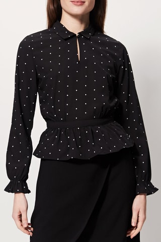 Top Trepine Zwart