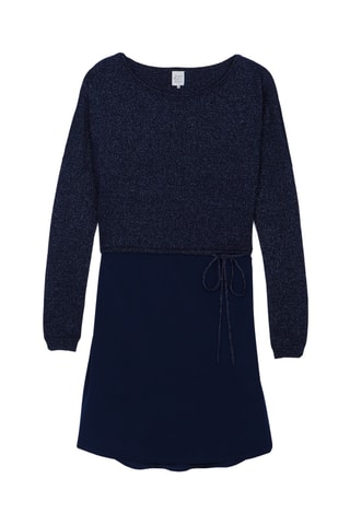 Wollen en Kasjmier Skaterrok Roro - Marineblauw