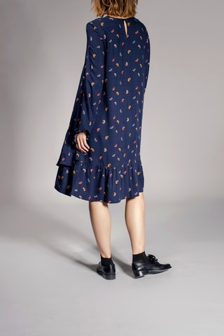Rechte Jurk Rythme Marineblauw