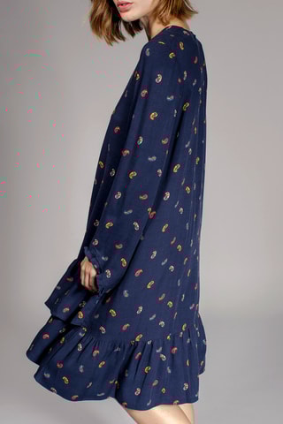 Rechte Jurk Rythme Marineblauw