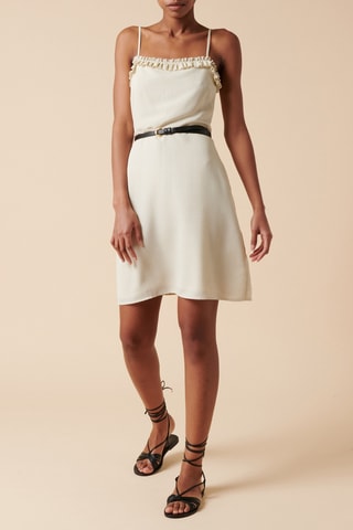 Robe droite - 
Blanc