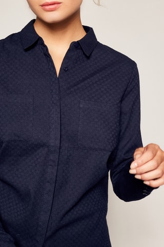 Asymmetrische Blouse Marineblauw