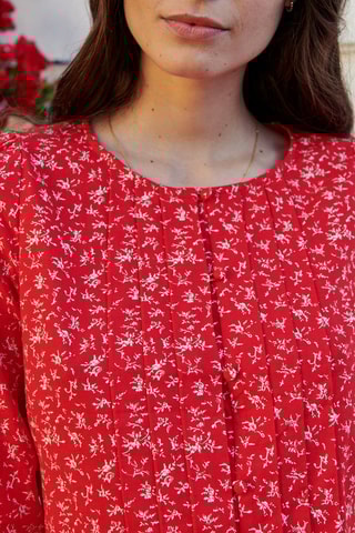 Blouse - 
Rood