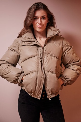 Gewatteerde Jas Viona - Beige