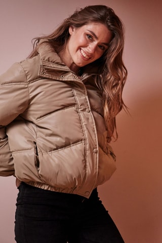 Gewatteerde Jas Viona - Beige