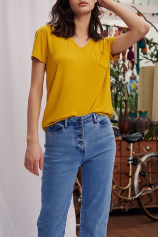 T-shirt - 
Jaune