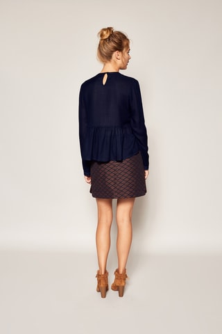 Top Frida - Marineblauw