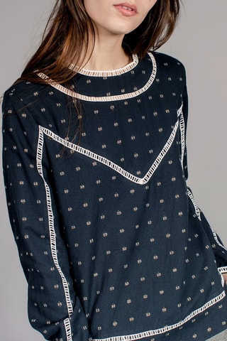 Top Ferveur Marineblauw