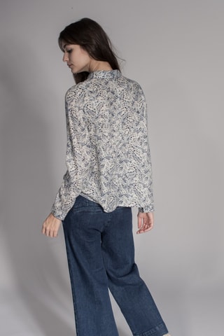 Top Fanchon - Marineblauw en Wit