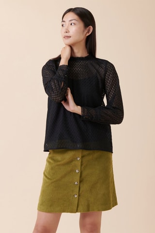 Blusa de renda Tatras - Preto